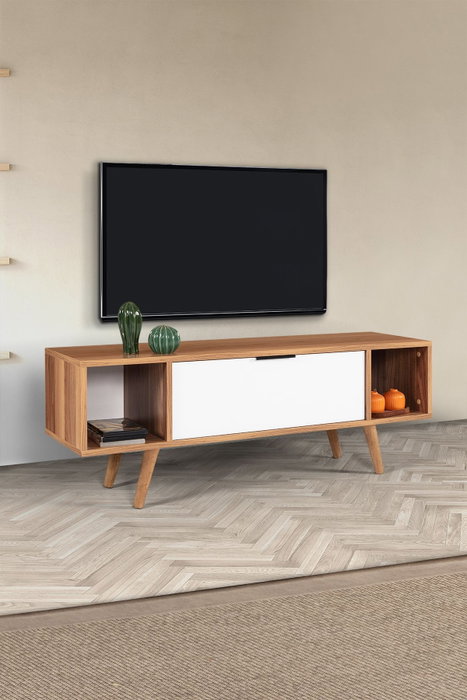 Hanah Home Mesir 3326 Soporte para TV Nogal y Blanco